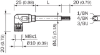 Picture of Andurikaabel PVC + pesa 90°, A-coded, ( 5m + M8 3-pin ), SICK